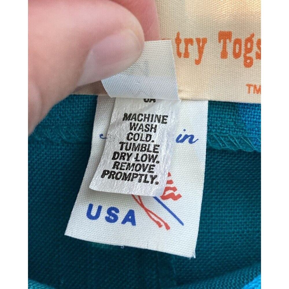 Vintage Sun Country Togs Dolman Sleeve Cinch Waist Fringed Detail Dress Medium - Picture 4 of 7